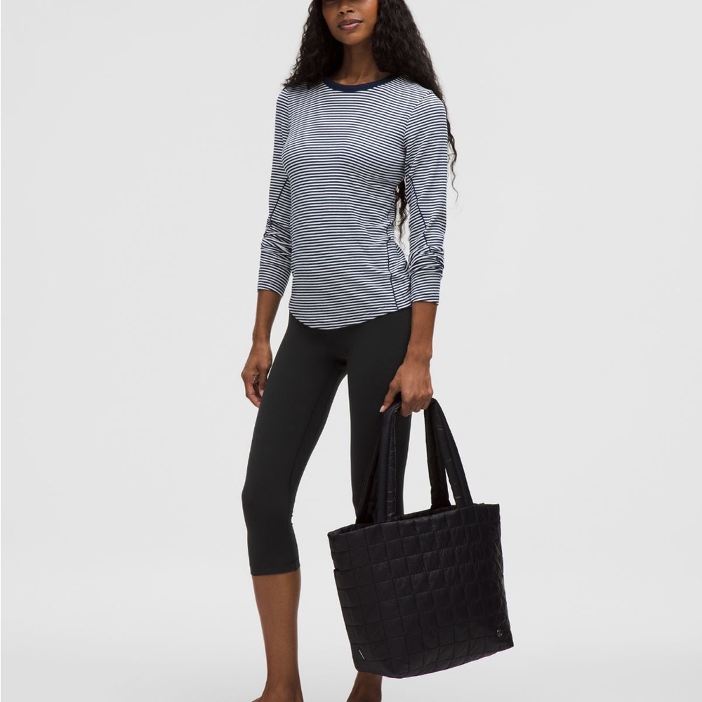 Lululemon Athletica Black Quilted Tote